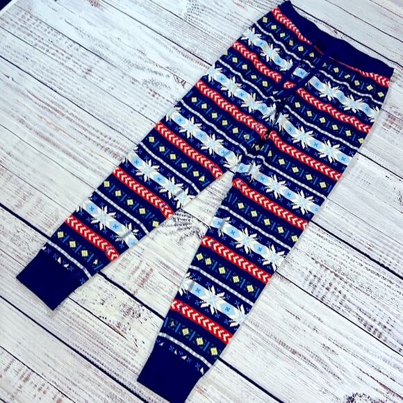 Hanna Andersson Snowflake Colorful Patterned Joggers size Medium - Picture 2 of 6